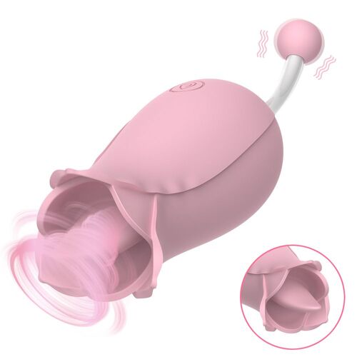 Vibrateur De Stimulation Du Point G Pour Femme, Appareil Puissant À 10 Vitesses, Double Tête En Forme De Fleur, Massage Du Clitoris, Masturbation Féminine