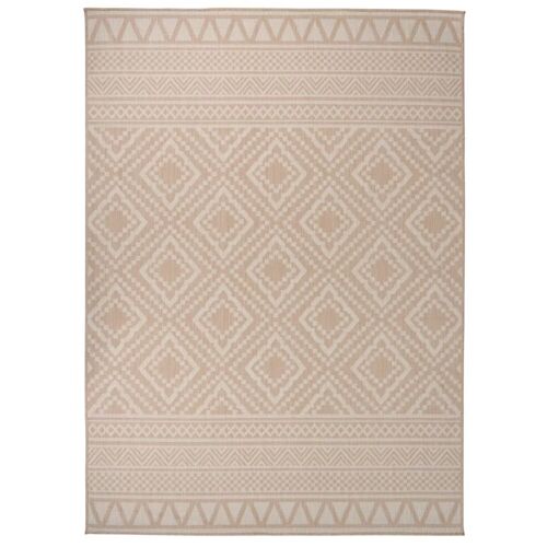 Vidaxl Tapis À Tissage Plat D'extérieur 200x280 Cm Rayures Brunes