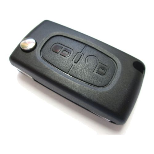Coque Clé Télécommande Plip Pour Peugeot 107 207 307 407 807 - Ce0536 2 Boutons Sans Rainure