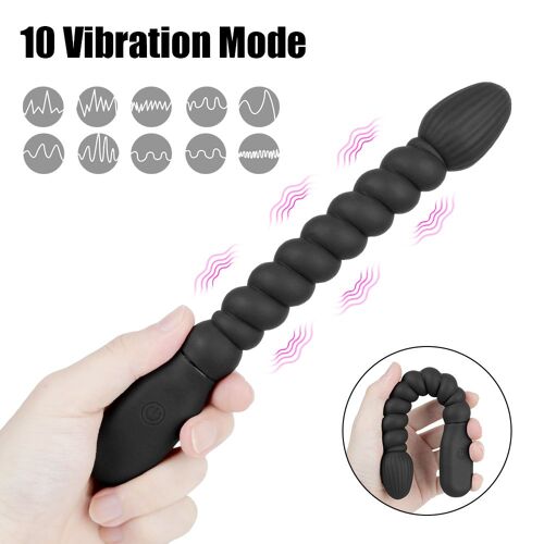 Vibromasseur Anal Pour Hommes Et Femmes, Jouets Sexuels, Prise Anale, Double Moteur, Stimulateur De La Prostate, Perles Anales, 10 Vitesses