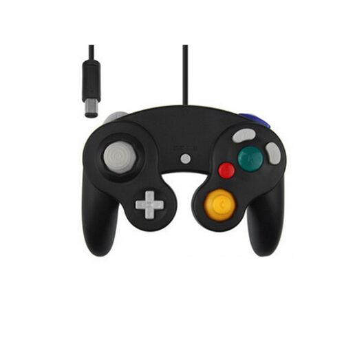 Manette Vibrante Pour Gamecube/Wii Noire Générique Neuve