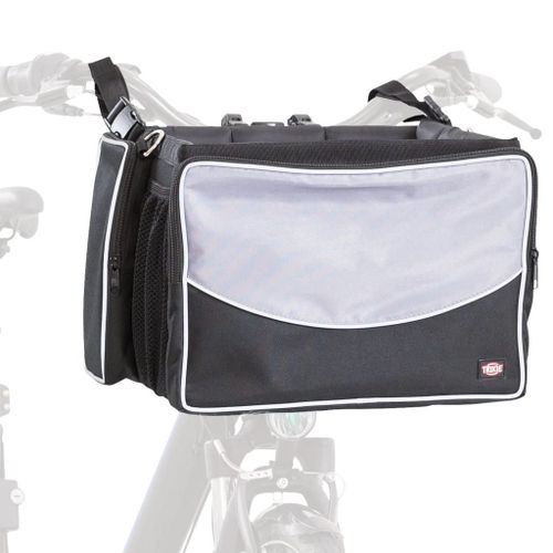 Box Avant Compatible Avec Velo 41x26x26cm Noir Et Gris