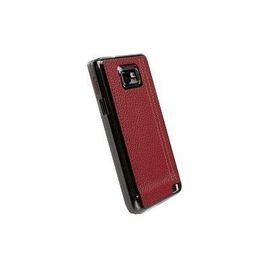 Krusell Gaia Undercover - Coque De Protection Pour Téléphone Portable - Polycarbonate, Aspect En Cuir - Rouge - Pour Samsung Galaxy S Ii