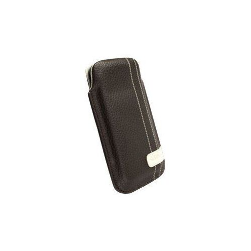 Krusell Gaia Mobile Pouch Large - Housse pour téléphone portable - cuir - brun