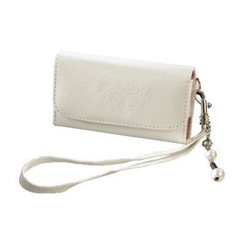 Hama Mobile Phone Holster "Vivien" - Sac Étui Pour Téléphone Portable - Pvc - Blanc - Pour Blackberry Pearl Flip 8220; Htc Touch 3g; Lg Shine Ke770; Nokia 6600; Samsung Sgh-U700