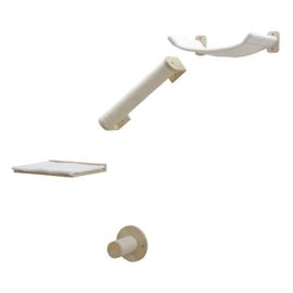 Kerbl Mur D'escalade Pour Chats Alps 52x14x33 Cm Naturel Et Blanc