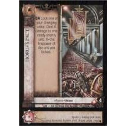 Horus Heresy Ccg - Le Pacte D'horus 44/152 (Base Set)