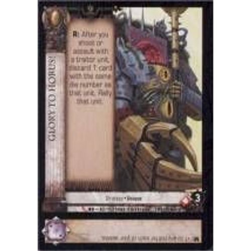 Horus Heresy Ccg - Gloire À Horus ! 42/152 (Base Set)