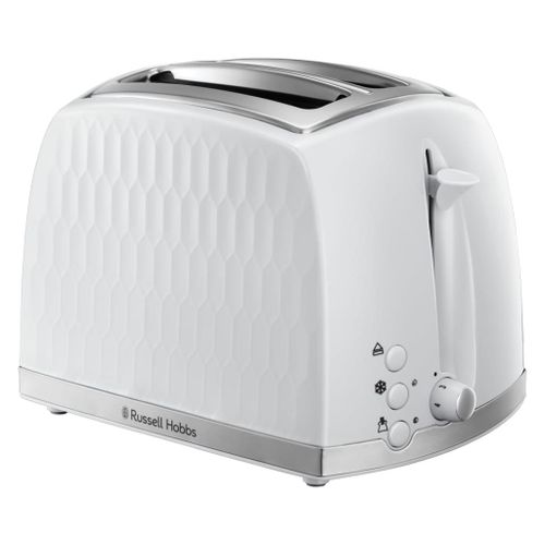 Russell Hobbs Honeycomb 26060-56 - Grille-pain - 2 tranche - 2 Emplacements - blanc