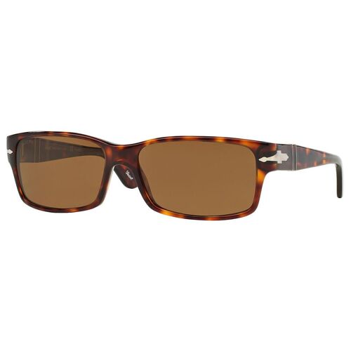 Lunette De Soleil Rectangulaire Persol Havana - L