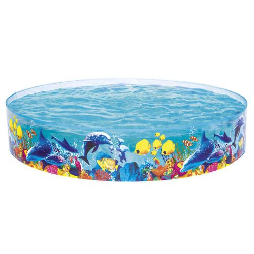 BESTWAY Piscine FillN Fun Odyssey Poissons Corail - D 244 x H 46 cm