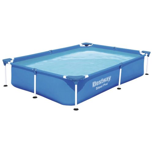 Bestway - Steel Pro - Piscine tubulaire - 221x150x43 cm - Rectangulaire