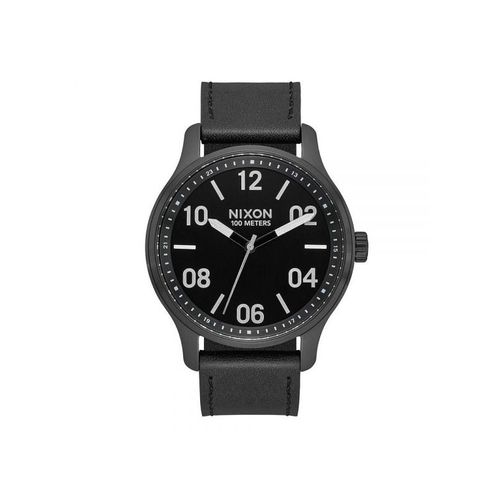 Orologio Nixon The Patrol Pelle / Nero - 42 Mm