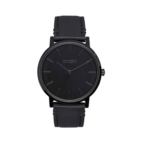 Orologio Nixon The Porter Pelle Nero - 40 Mm