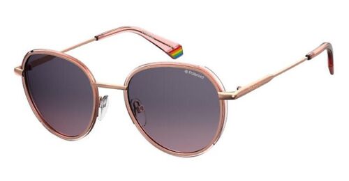 Lunette De Soleil Ronde Polaroid Rose - S