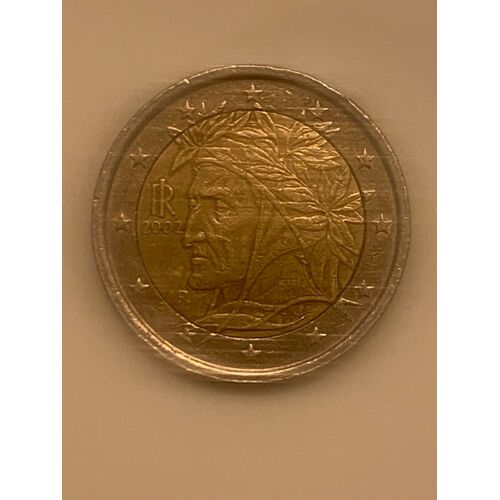 Pièce Très Rare De 2euros 2002 Dante Alighieri R