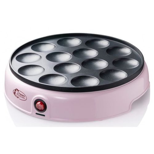 Bestron Appareil à poffertjes hollandais APFM700SDP 800 W Rose