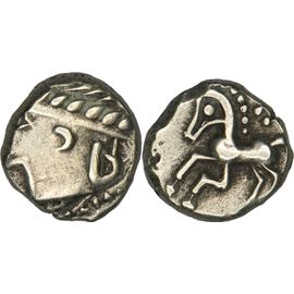 Gaule - Allobroges - Denier Au Cheval Galopant Et Au Caducée - Rare R2 - Lt.2895 - Dt.3113 - 2.36 G. - 22-242