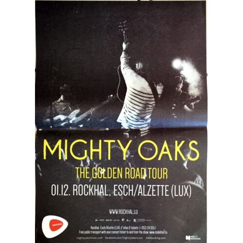 Mighty Oaks - The Golden Road Tour - Affiche Musique / Concert / Poster