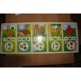 Puzzle Bois Encastrable 20 Pièces Animaux De La Forêt