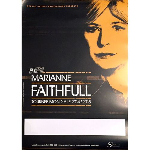Marianne Faithfull -  - Affiche / Poster Envoi En Tube