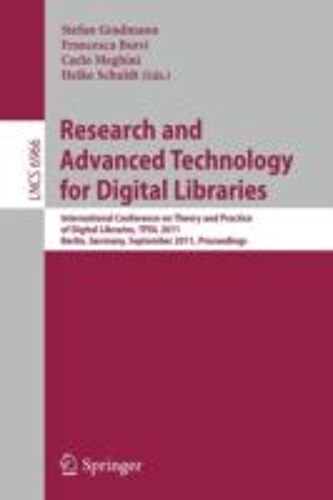 Research And Advanced Technology For Digital Libraries