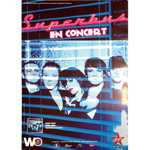 Superbus - Lova Lova - Affiche / Poster Envoi En Tube