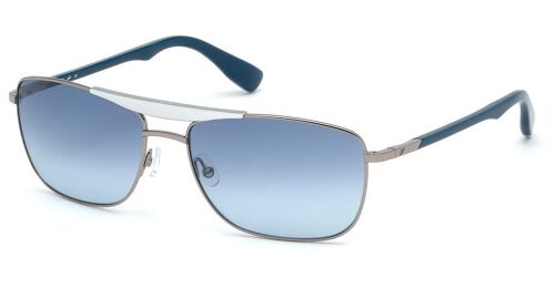 Lunette De Soleil Aviateur Web Eyewear Argenté - Xl