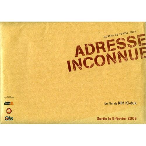 Adresse Inconnue, Dossier De Presse, De Kim Ki-Duk, Avec Min-Yung Ban, Jang Dong-Gun, Young-Min Kim