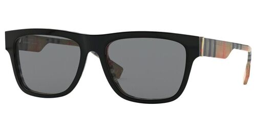 Lunette De Soleil Rectangulaire Burberry Noir - L