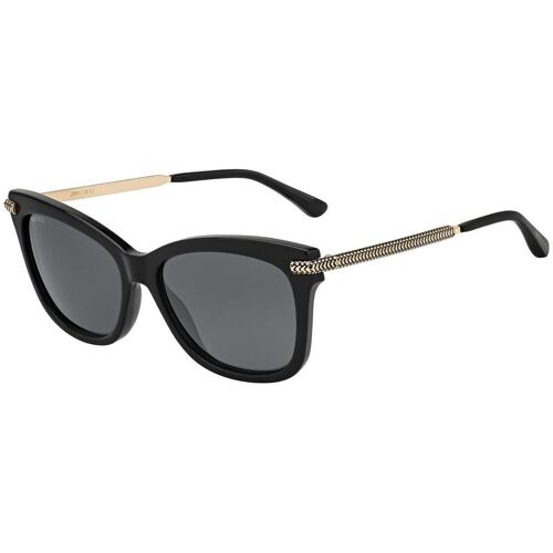 Lunette De Soleil Trapèze Jimmy Choo Noir - M