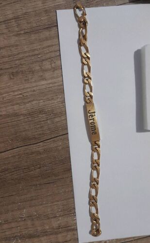 Gourmettes Plaqué Or Gravé Jerome