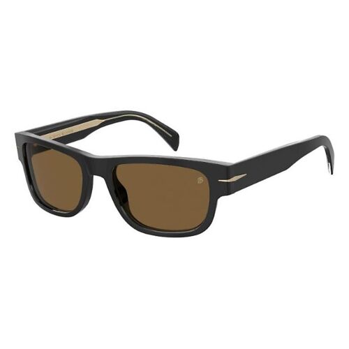 Lunette De Soleil Rectangulaire David Beckham Noir - L