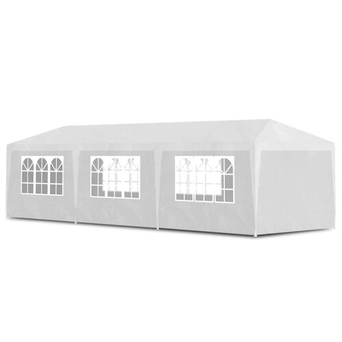 Tonnelle De Jardin/ Pavillon De Jardin/Tente De Réception Chapiteau Blanc 3x9m