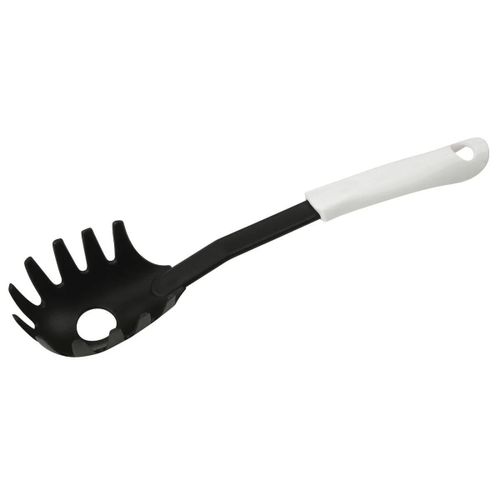 Fackelmann 49230 Cuillère À Spaghetti, Cuillère De Cuisine, Ustensile De Cuisine, Polypropylène, Nylon, Blanc, Noir, 31 Cm X 7 Cm X 4 Cm