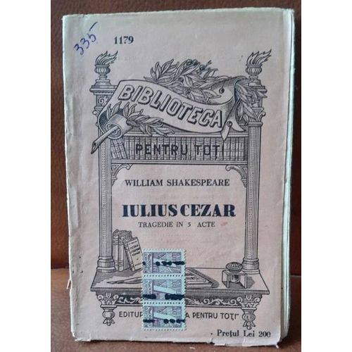 William Shakespeare - Iulius Cezar (Julius Cesar - Édition Roumaine, 1921)