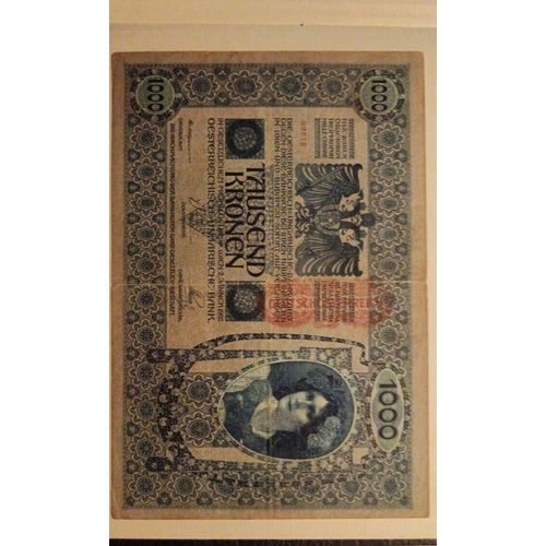 Billet 1000 Tausend Kronen 1902