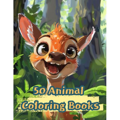 50 Animal Coloring Books