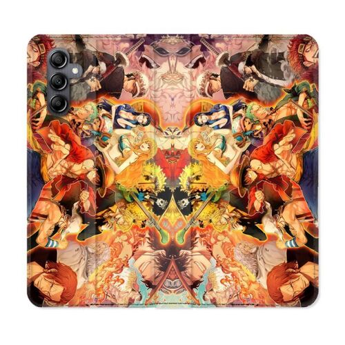 Housse Cuir Portefeuille Pour Samsung Galaxy A54 5g Manga One Piece Nakama