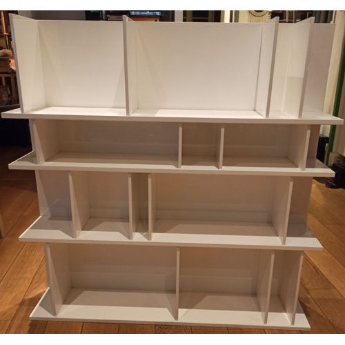 Bibliothèque Como Bo Concept Blanc Laqué 102 X 102 X 21,5 Cm Boconcept