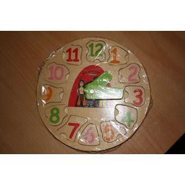 Puzzle Bois Encastrable - Horloge 12 Pièces