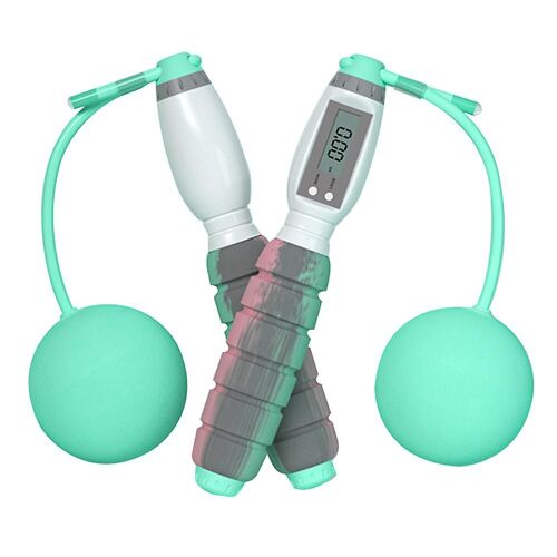 Corde À Sauter Verte Avec Compteur Numérique, Corde À Sauter Réglable Avec Comptage Intelligent Des Calories, Corde De Vitesse Sans Corde