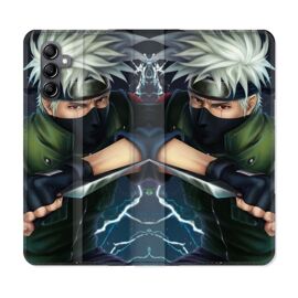 Housse Cuir Portefeuille Pour Samsung Galaxy S24 Plus Manga Naruto Kakashi