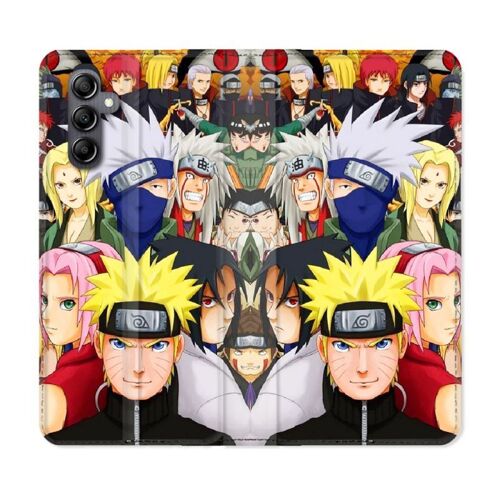 Housse Cuir Portefeuille Pour Samsung Galaxy A54 5g Manga Naruto Team