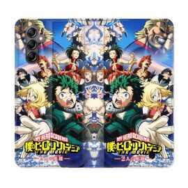 Housse Cuir Portefeuille Pour Samsung Galaxy S24 Plus Manga My Hero Academia Affiche