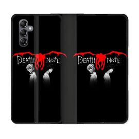 Housse Cuir Portefeuille Pour Samsung Galaxy S24 Plus Manga Death Note Noir