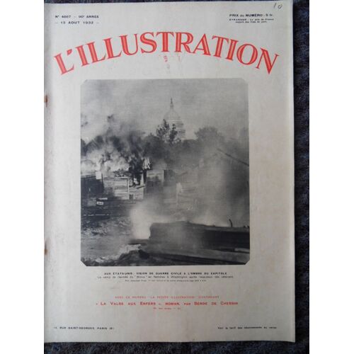 Hebdomadaire L'illustration N°4667 Du 13 Août 1932