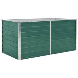 Jardinière 160 X 80 X 77 Cm Acier Galvanisé Vert