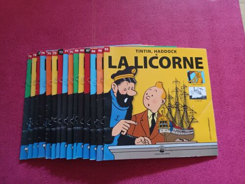 Lot 15 Fascicules Tintin, Haddock & La Licorne - Editions Moulinsart