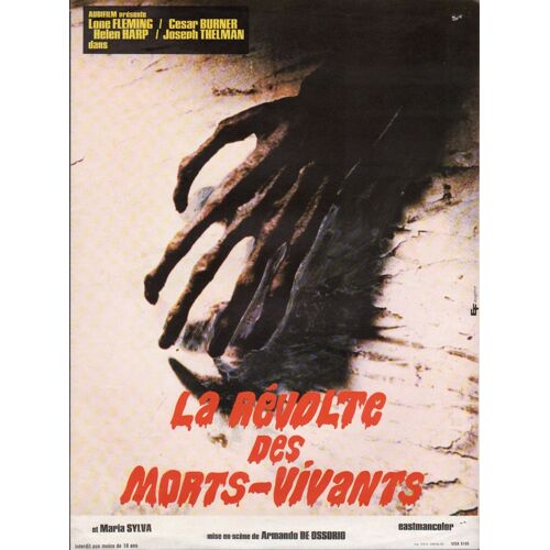 La Révolte Des Morts-Vivants, Synopsis Dépliant, Amando De Ossorio, Avec César Burner, Lone Fleming